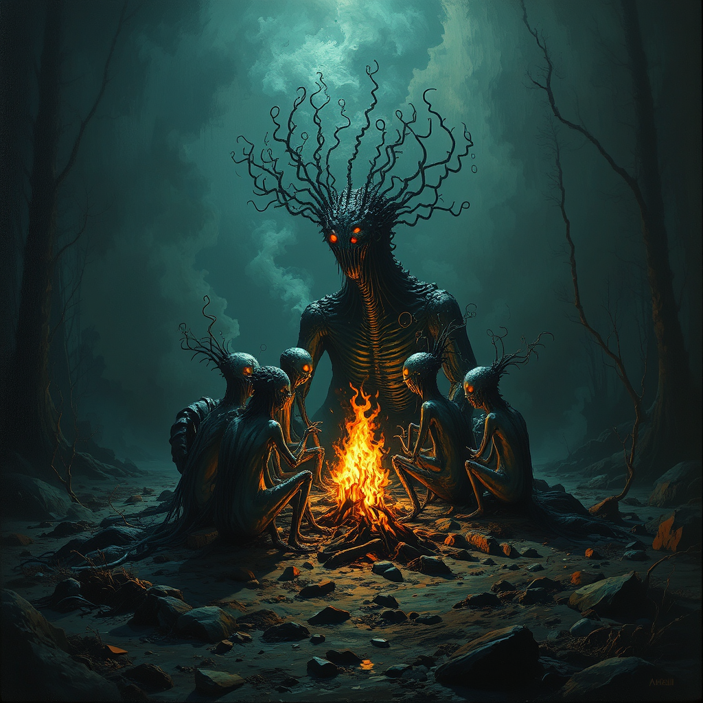 Whimsical creature trapped in