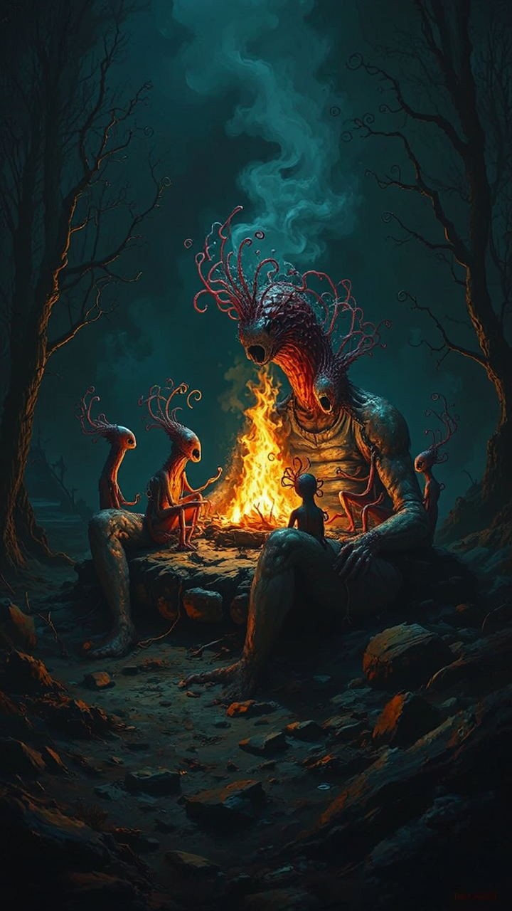 Mythical creature trapped in