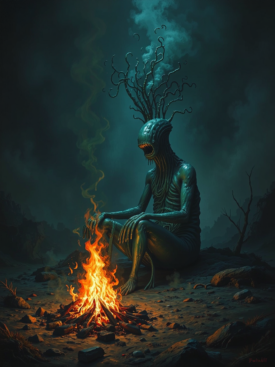 Mythical creatures trapped in