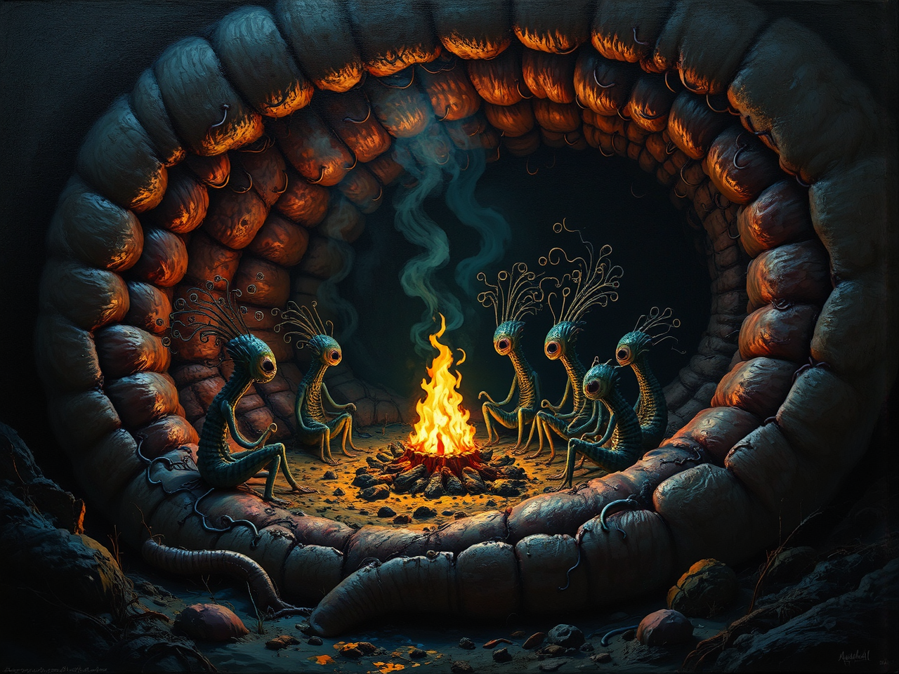 Plankton sit around a