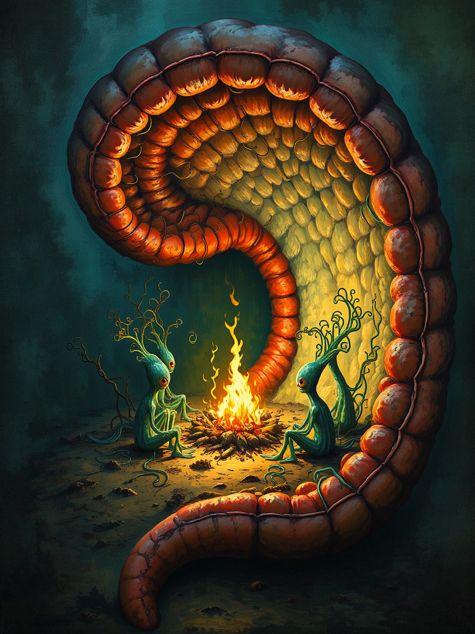 Plankton sit around a