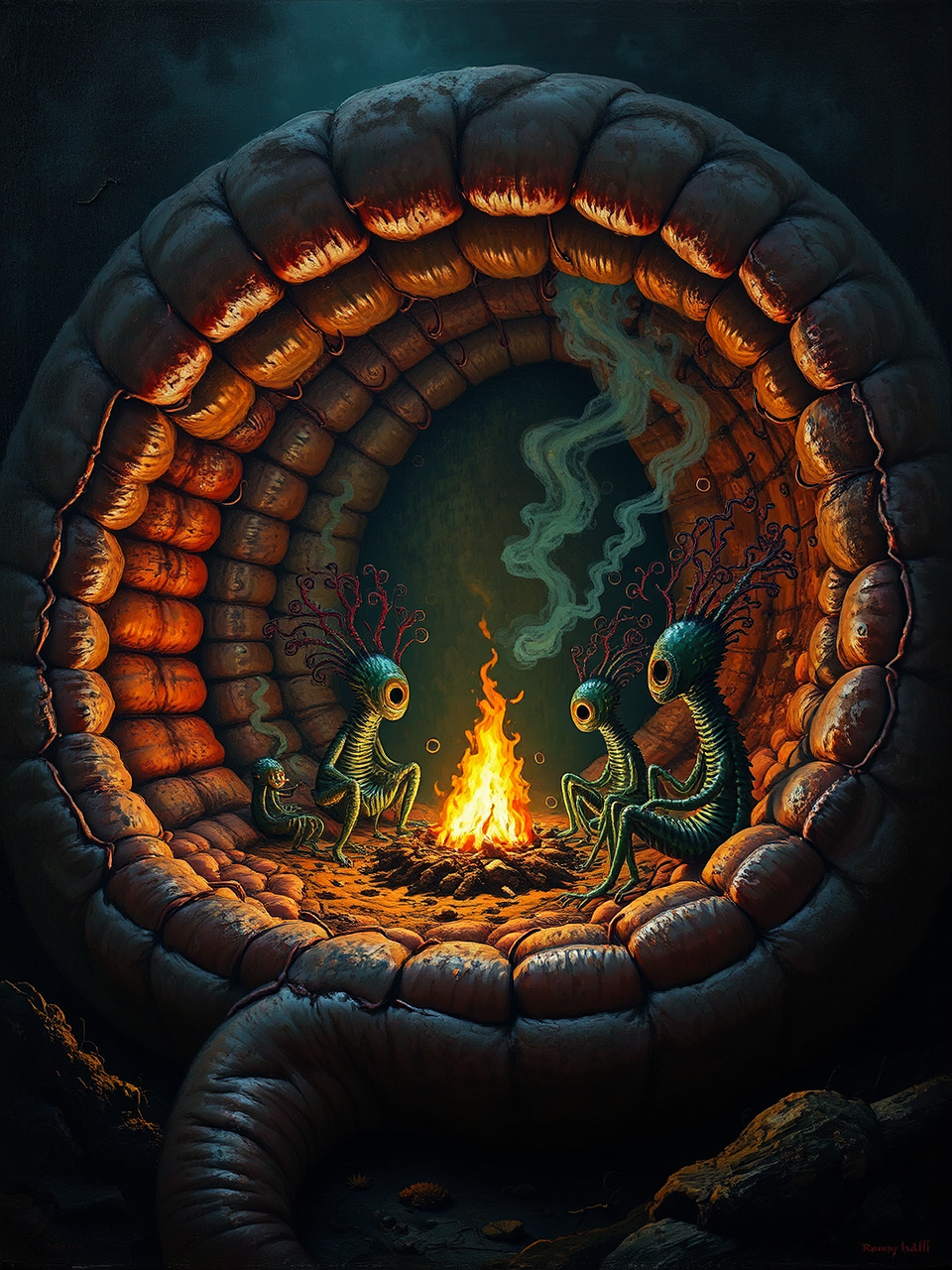 Whimsical plankton by a