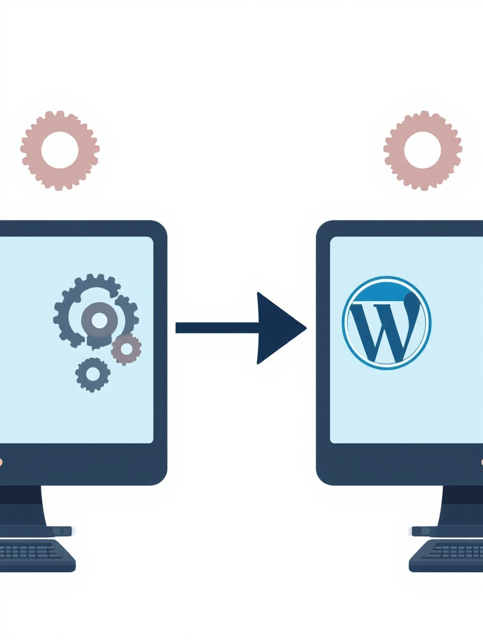 Two computer screens with