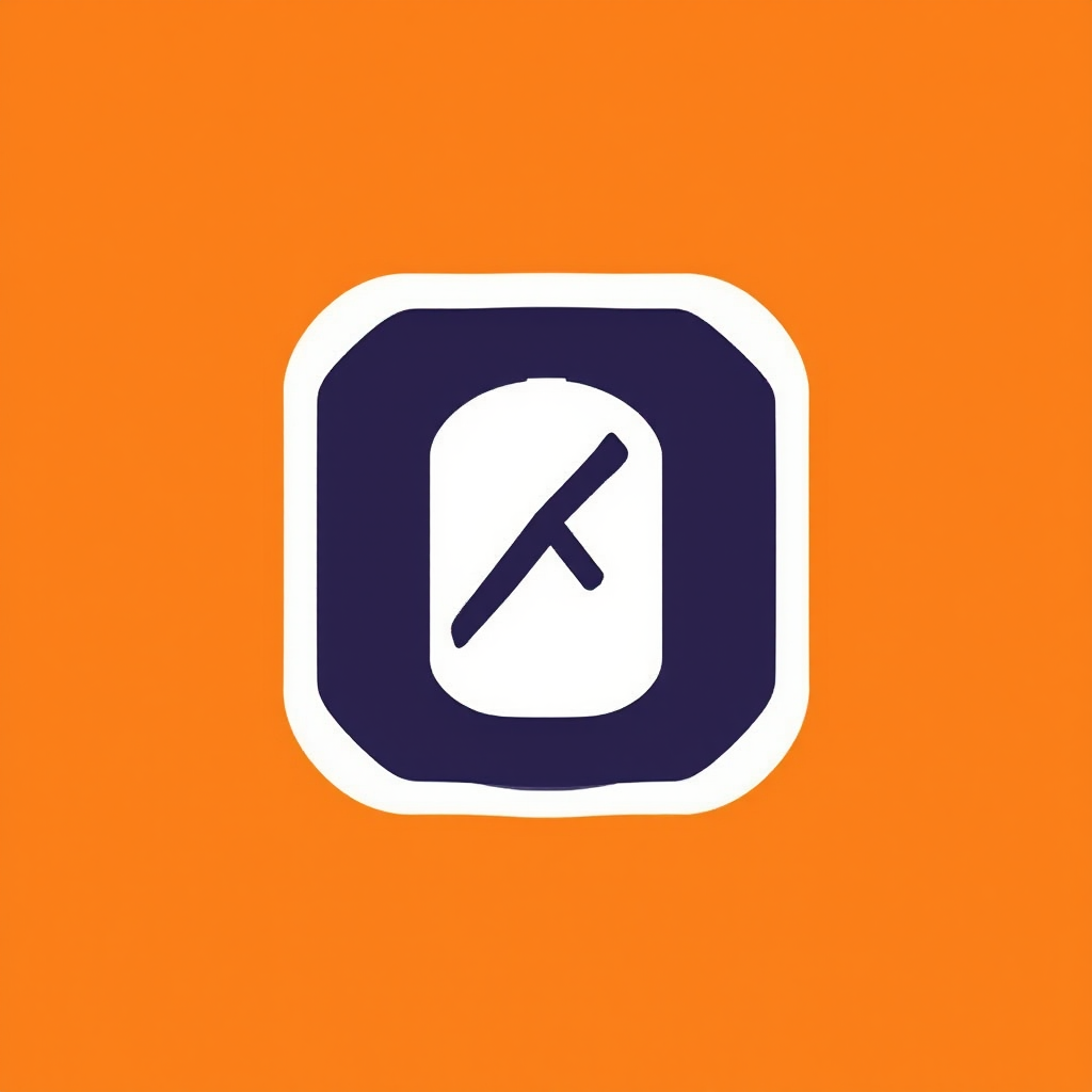 Minimalist logo with sharp