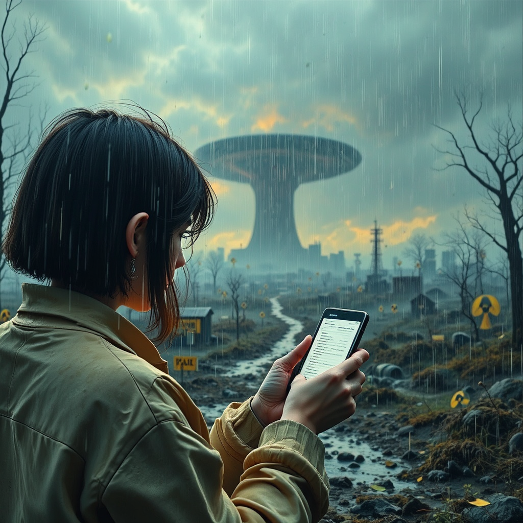 Person on Twitter amidst