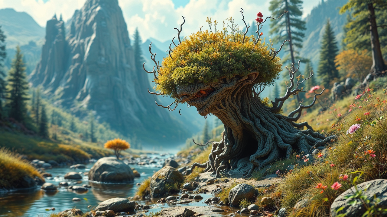 Impressive natural landscape with