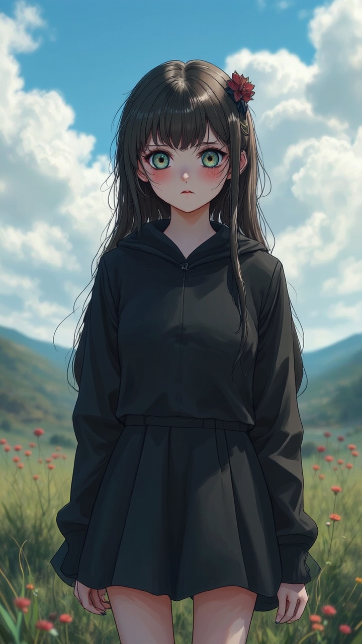 Girl with six visible