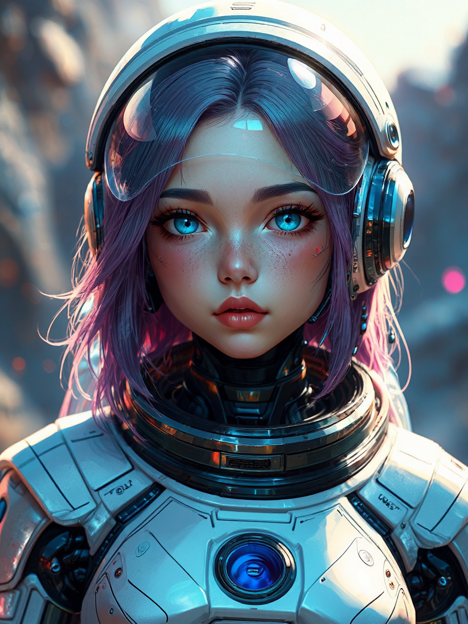 Futuristic Hima teenager in