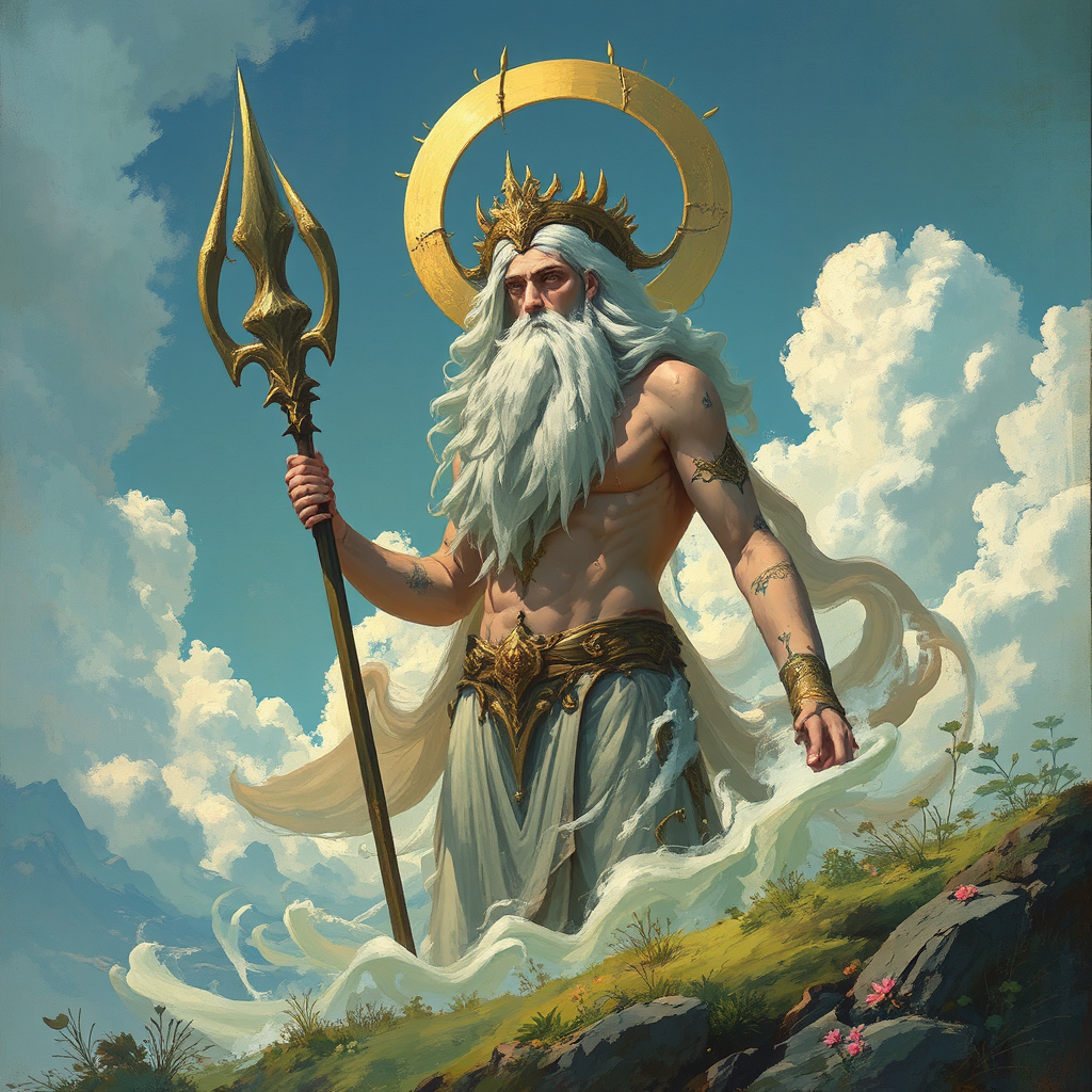 Glowing humanoid figure stands