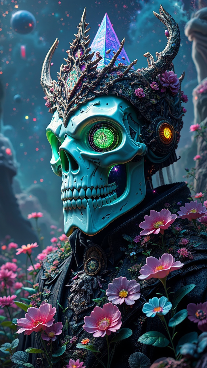 A psychedelic wizard with