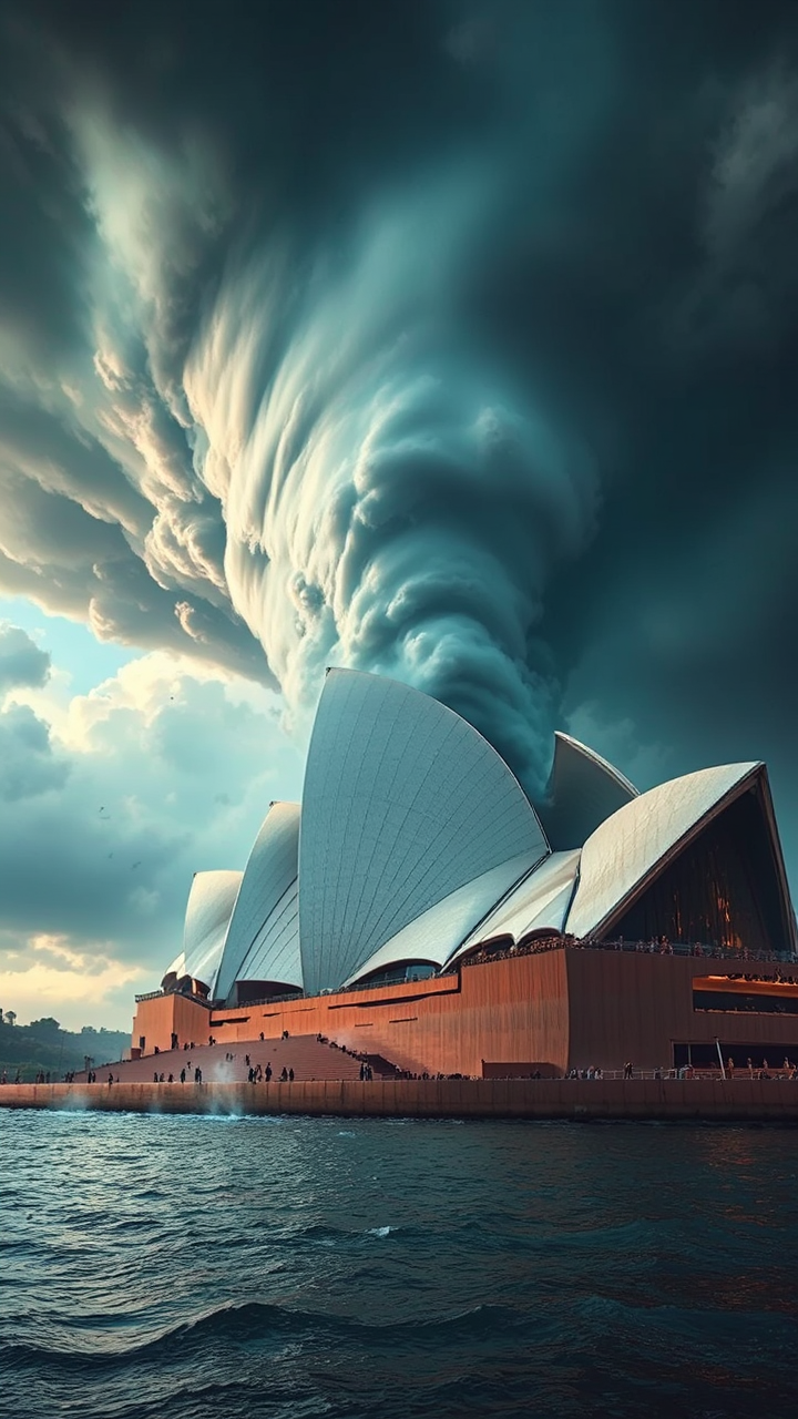 Huge tornado hits Sydney