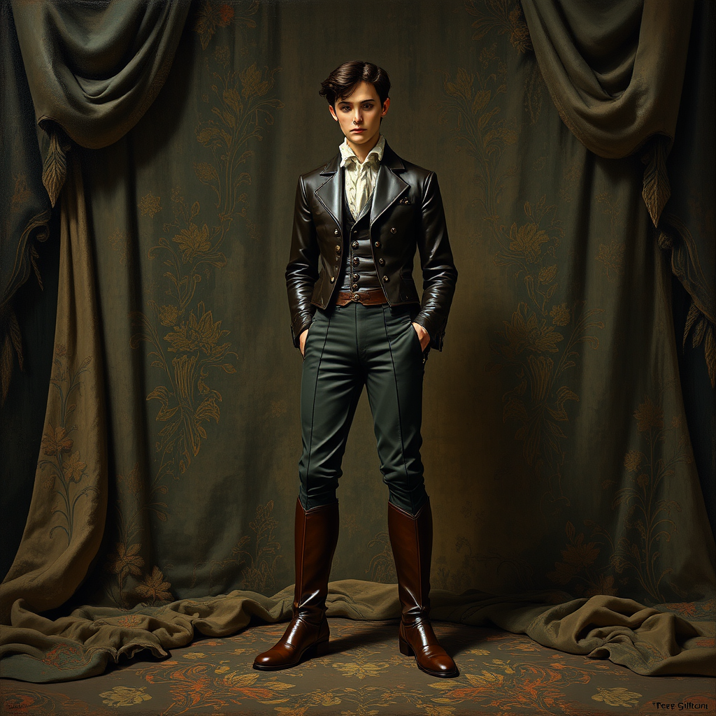 Fashionable young man in