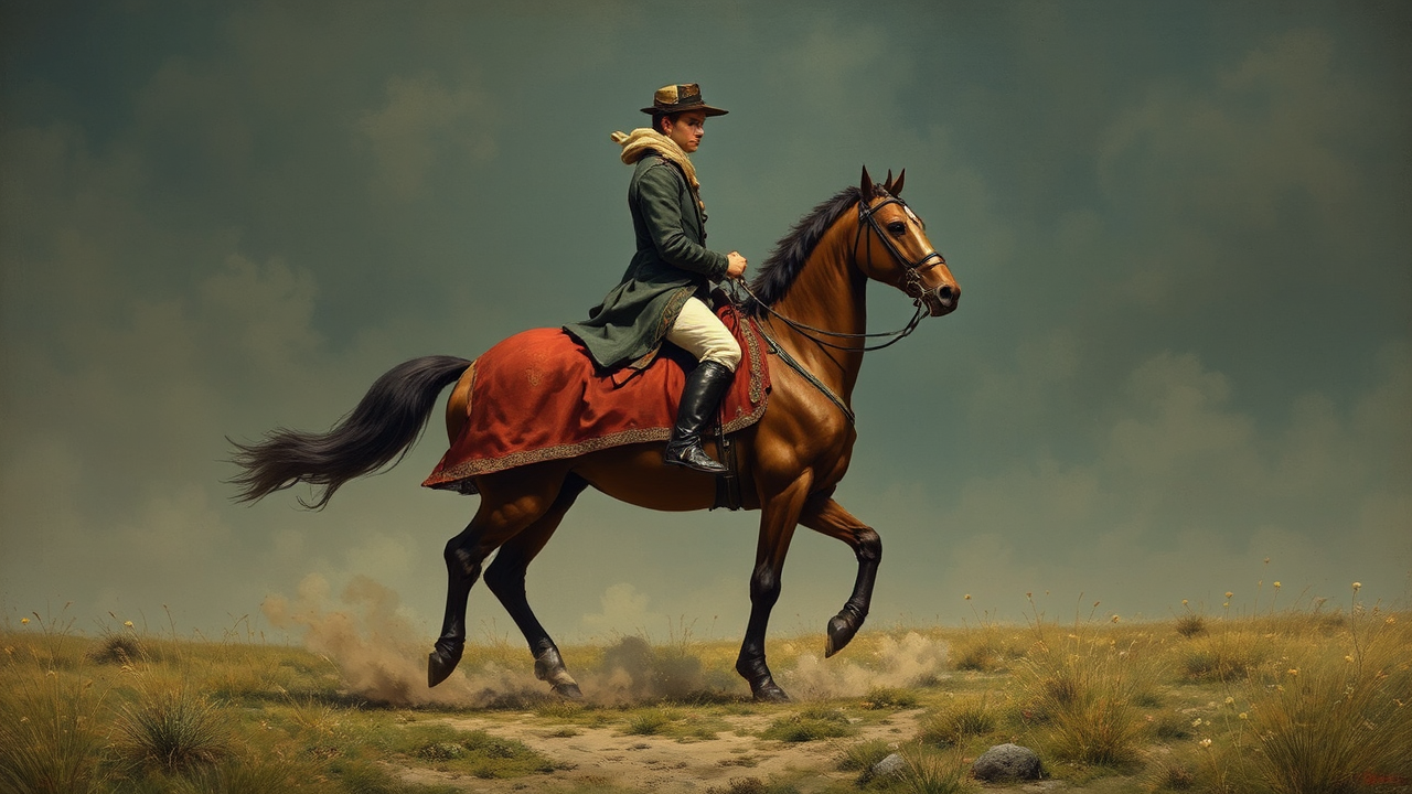 Fashionable woman riding a