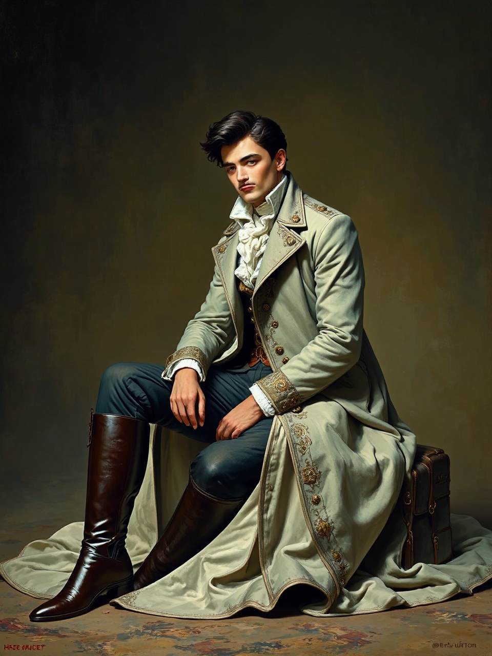 Woman wearing high boots