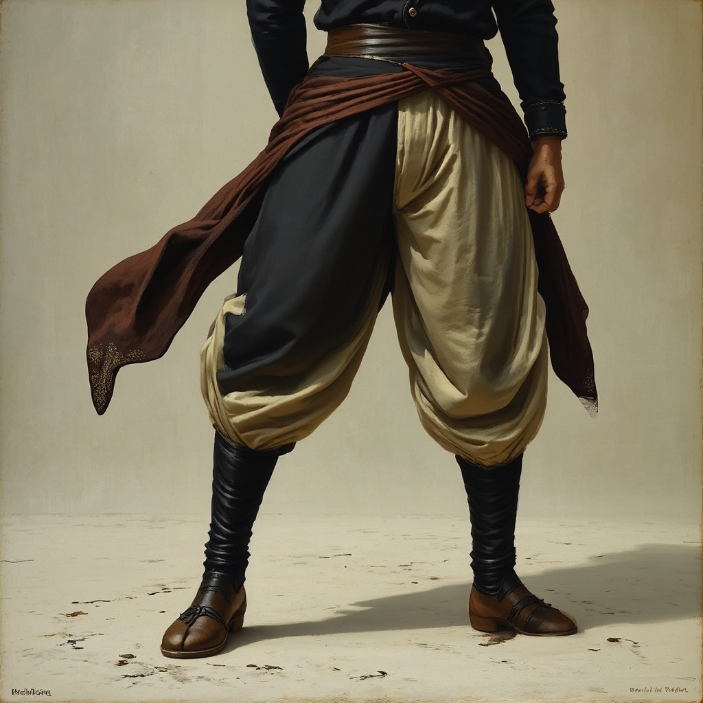 Jodhpurs covered in intricate