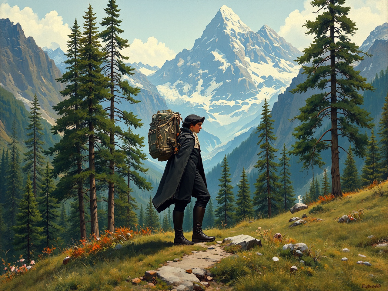 Woman in hiking attire