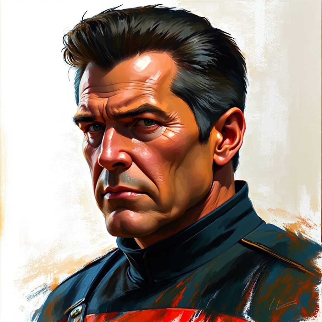 Chakotay in realistic attire.