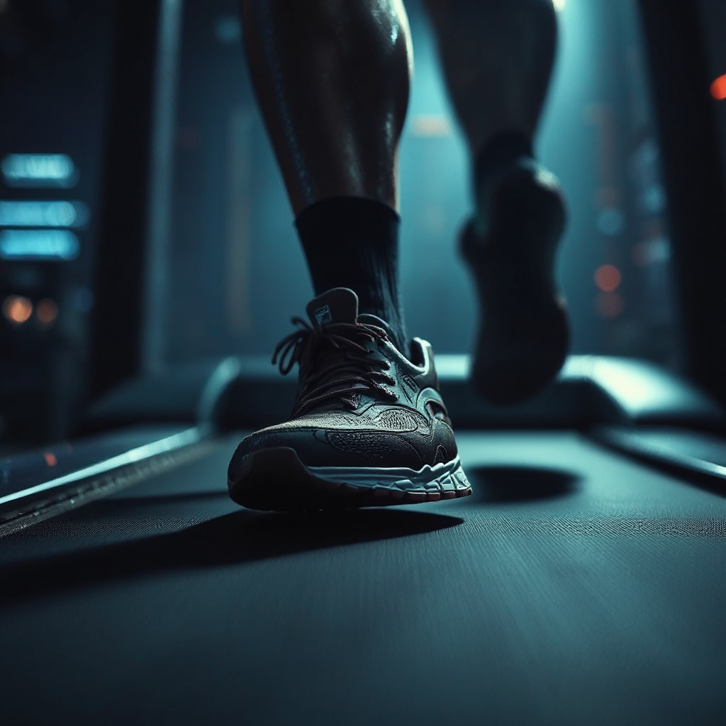 Old shoes running on