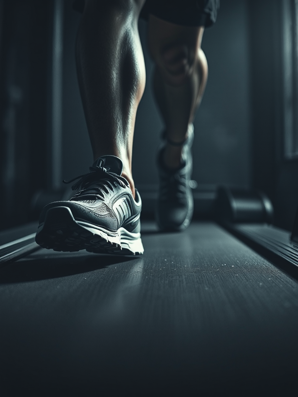 Worn out running shoes