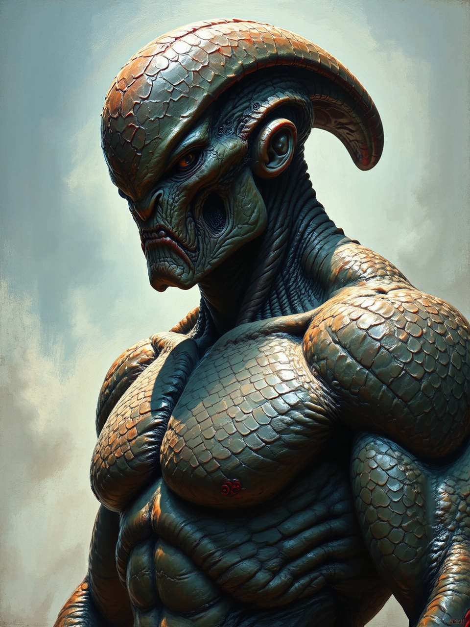 Neoclassical portrait of an