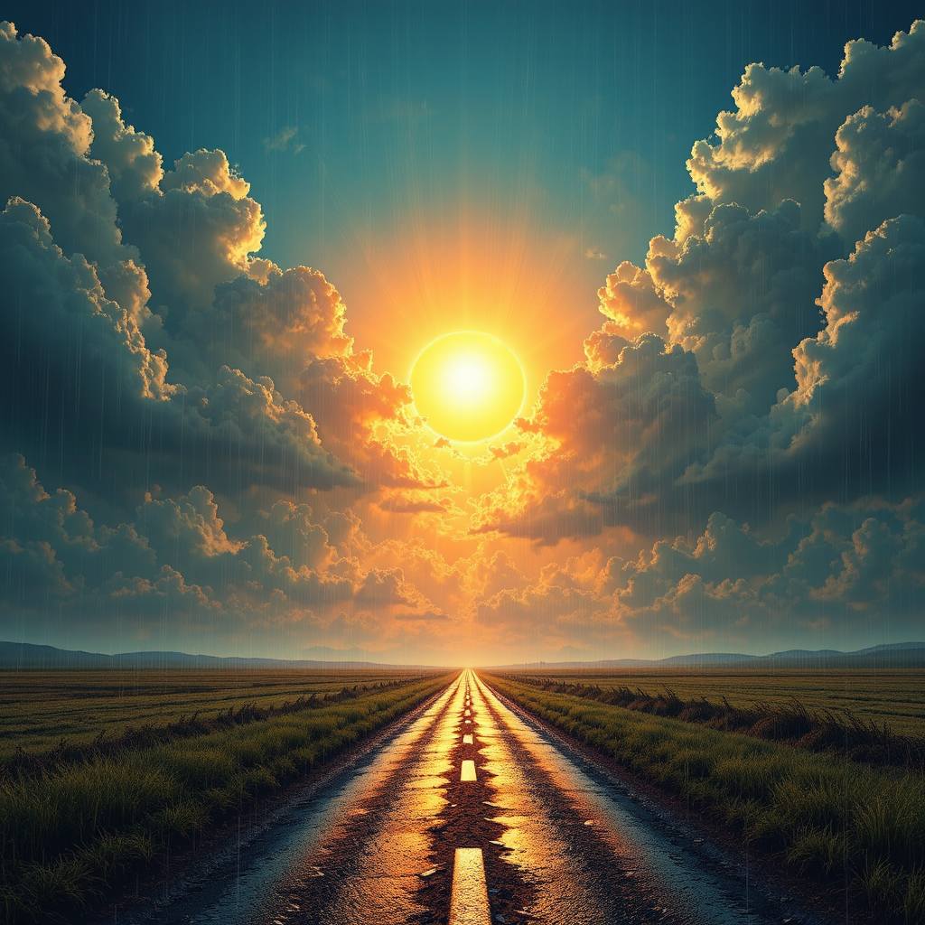 Book cover with cloudy