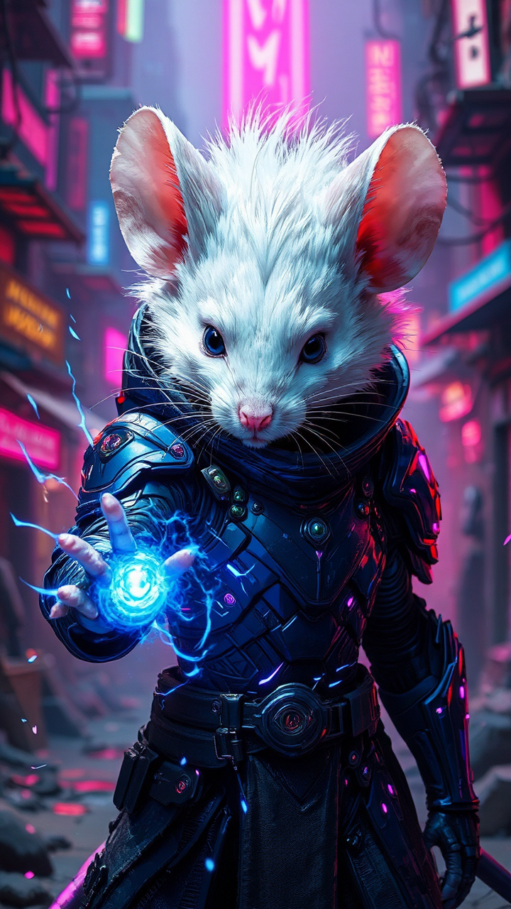 Mouse casts magic in