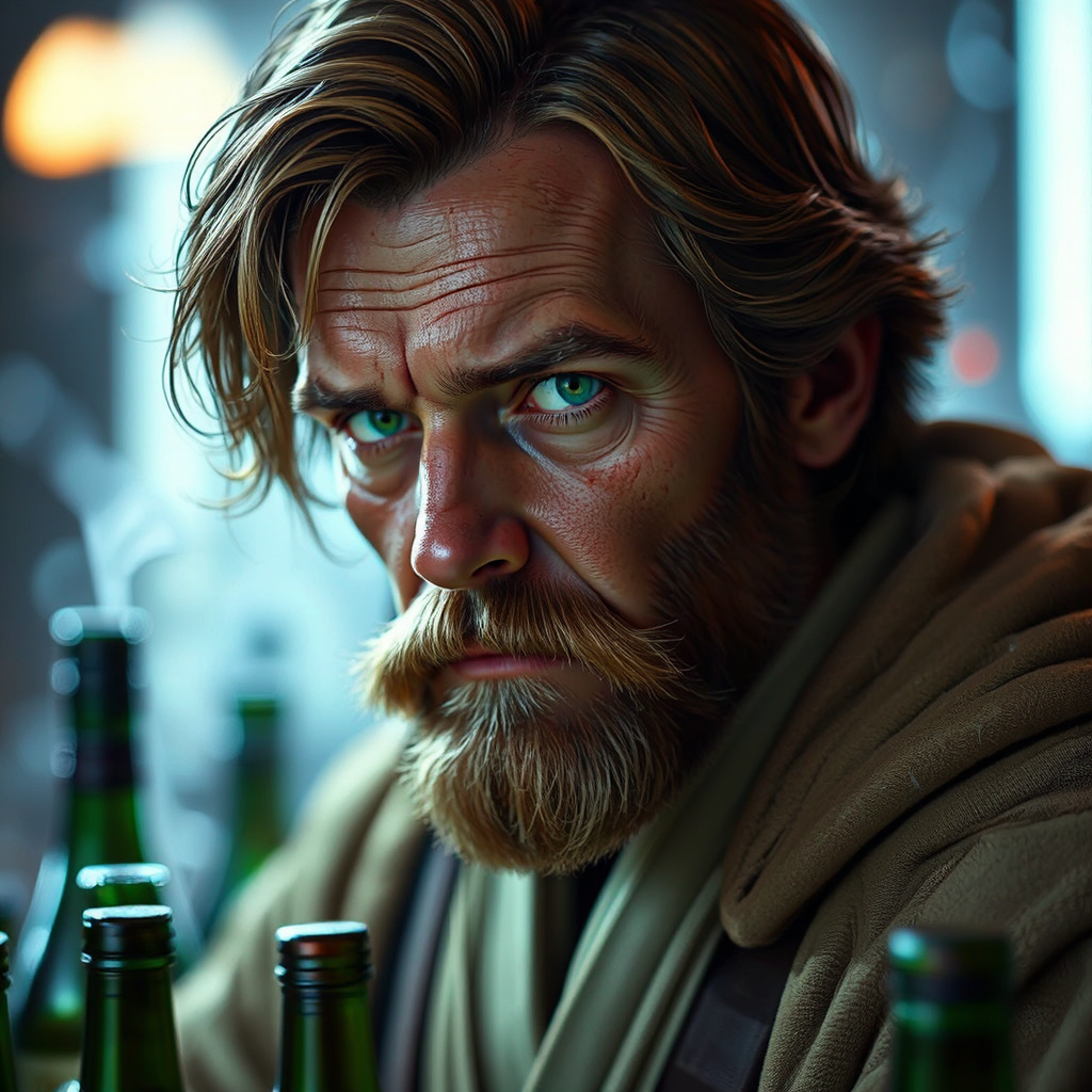 A digitally rendered portrait