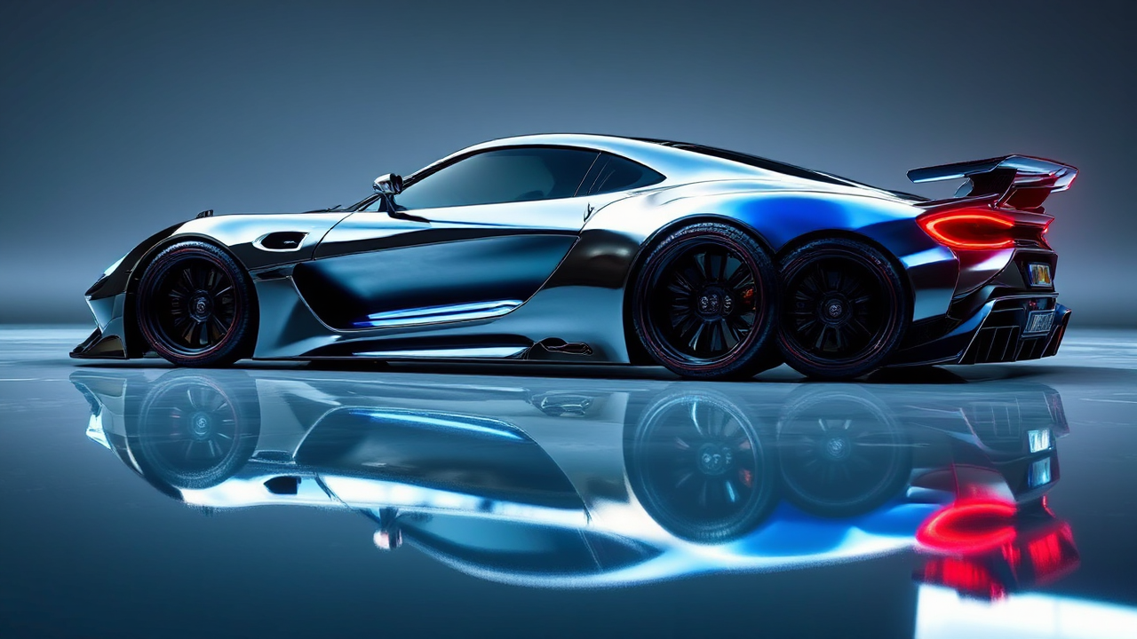 Concept car with sleek