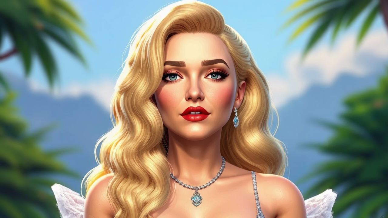 Madonna standing in a