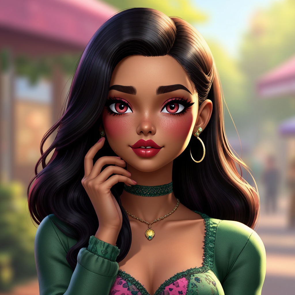 Two Sims standing together