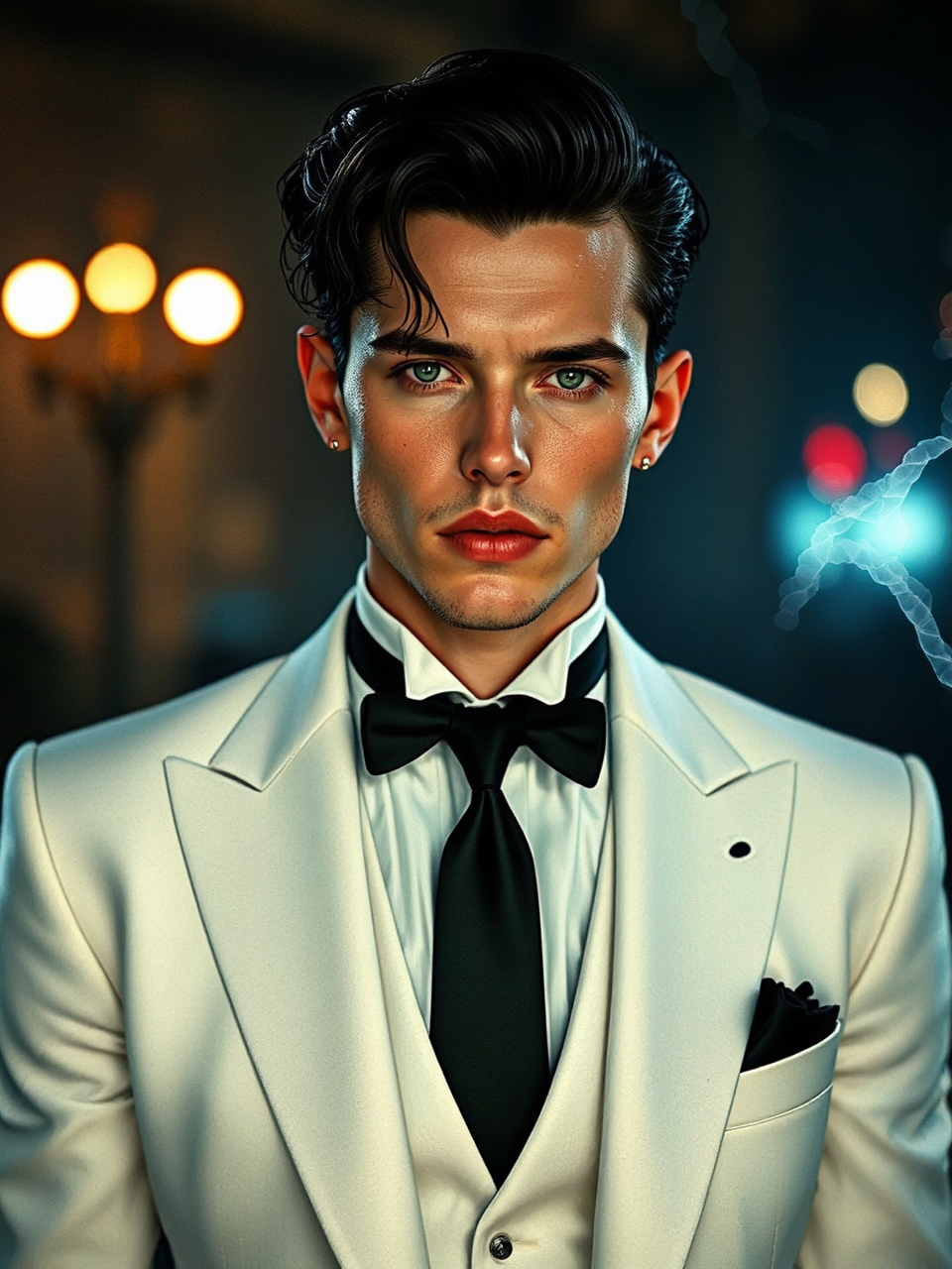 Androgynous model in a