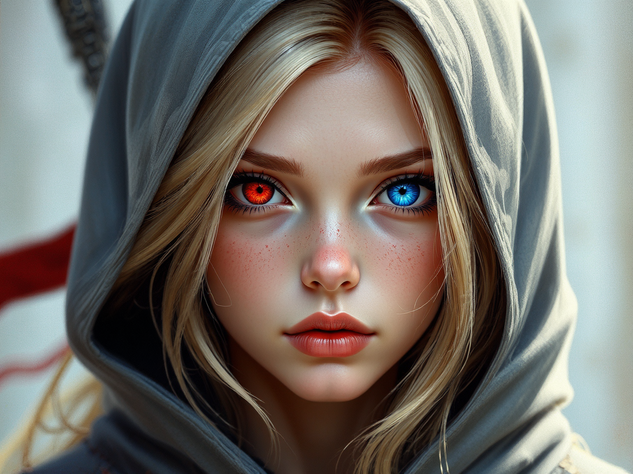 Young female ninja with