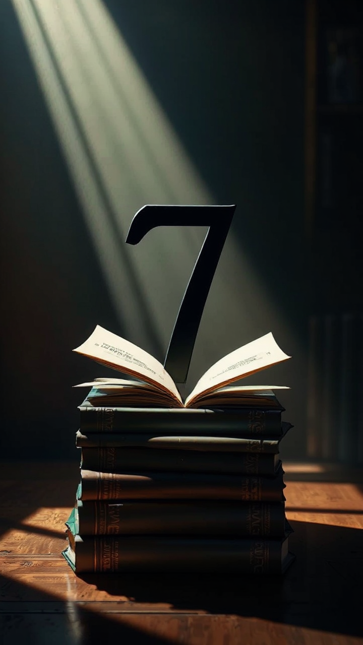 Books with split lighting