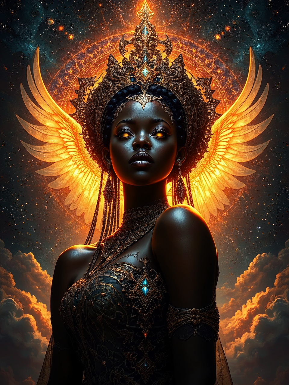 Black African princess in