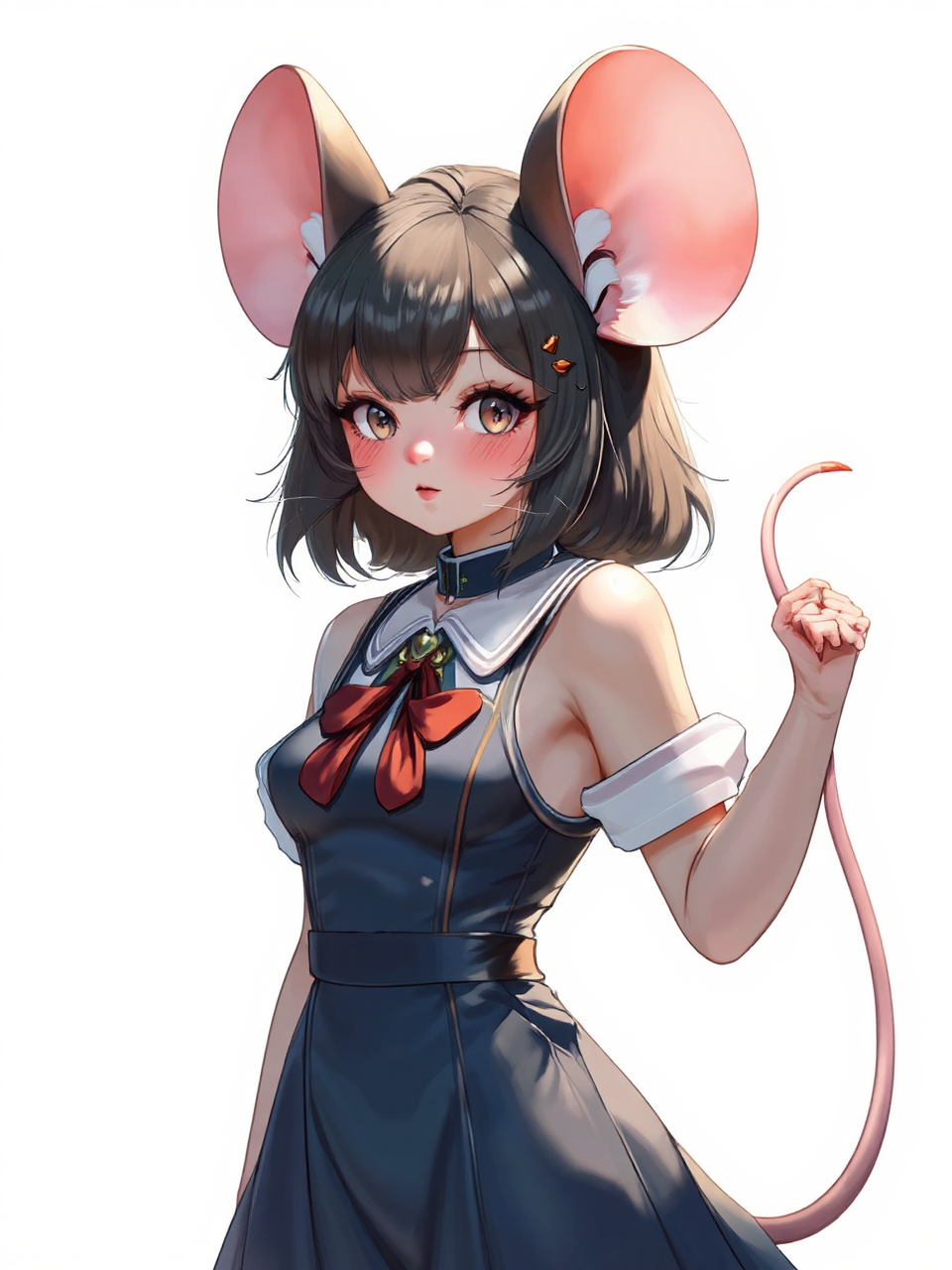 Anthropomorphic half-mouse cute anime