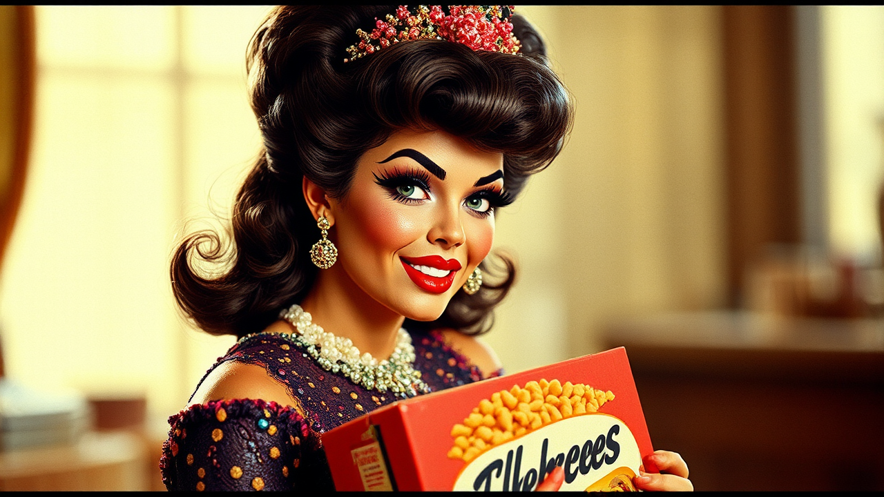 Vintage drag queen on