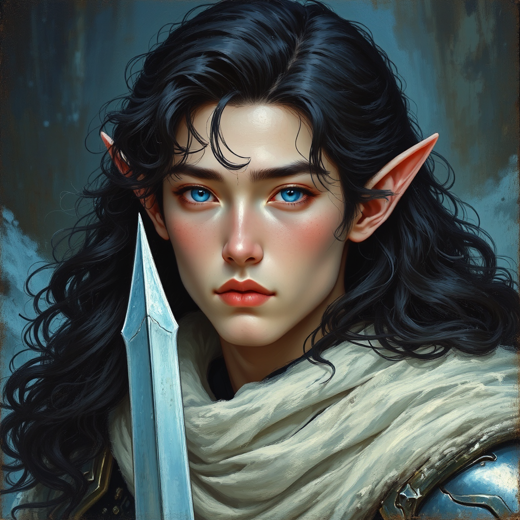 Young male elf in