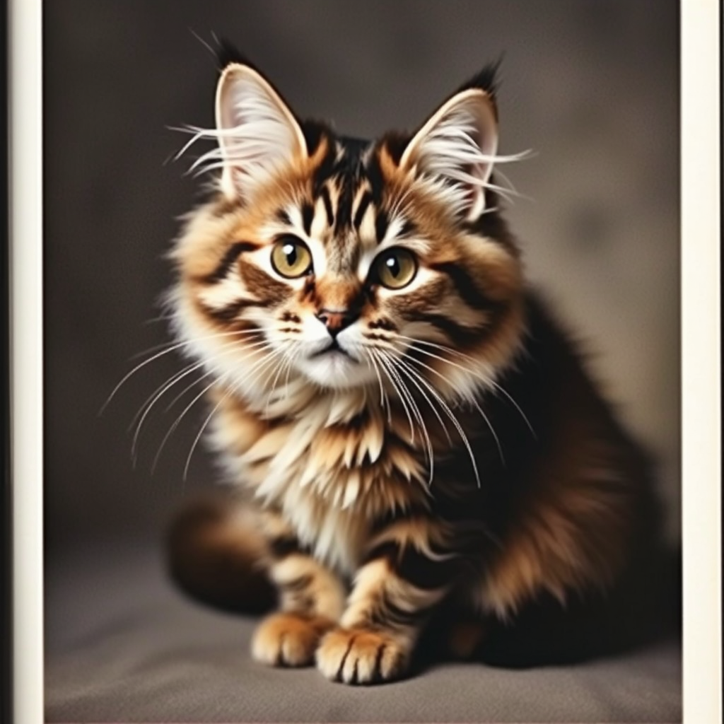 Cat in studio photography