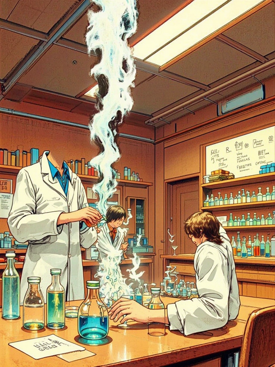 School science lab interior