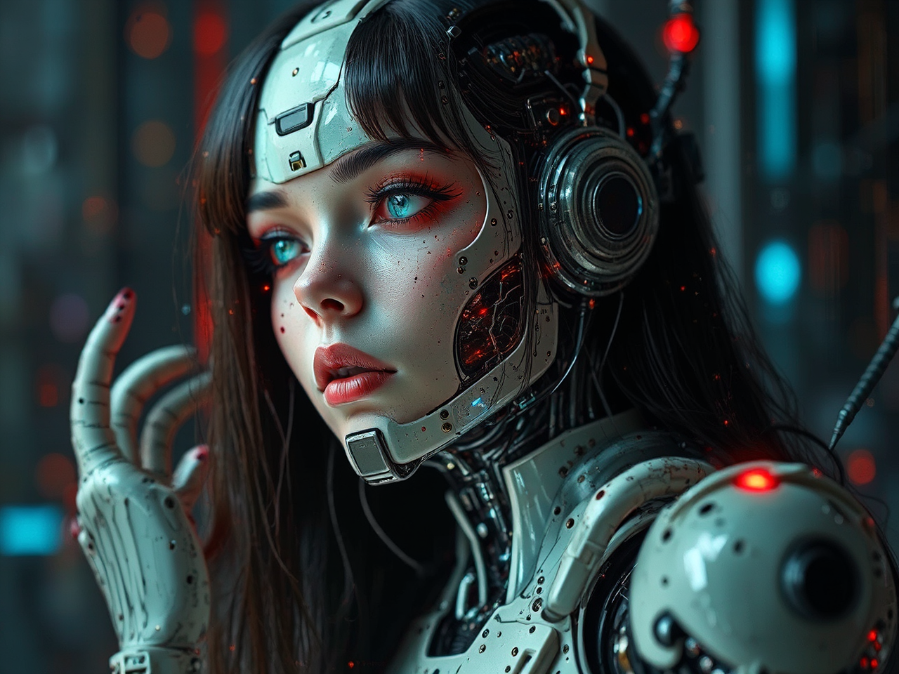 Robot with sparking wires