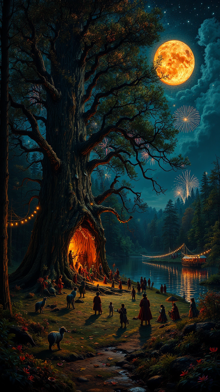 A surreal summer night