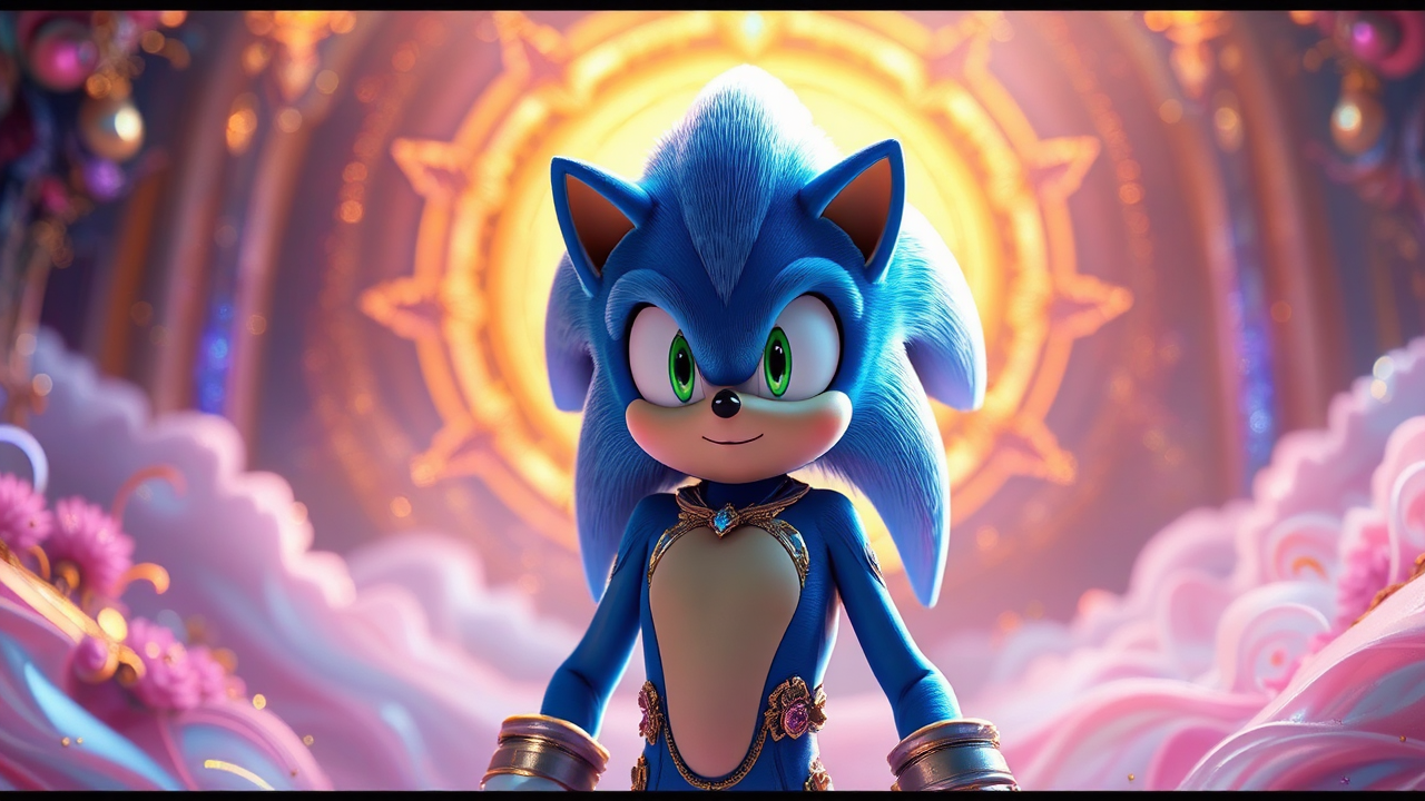 Sonic in EDM-inspired futuristic