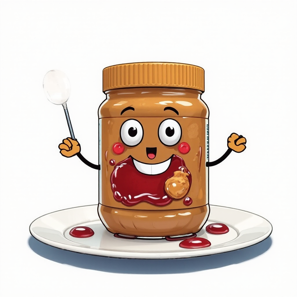 A jar of peanut