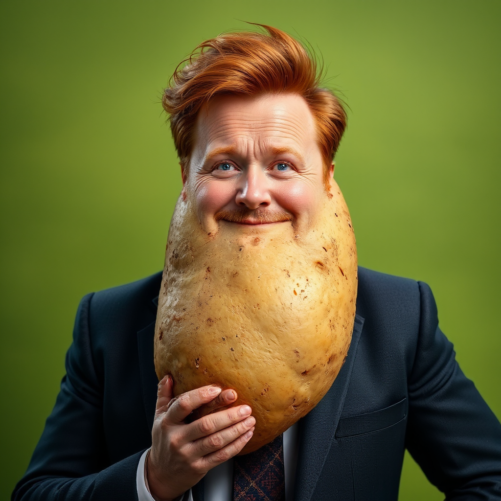 Conan O'Brien depicted as