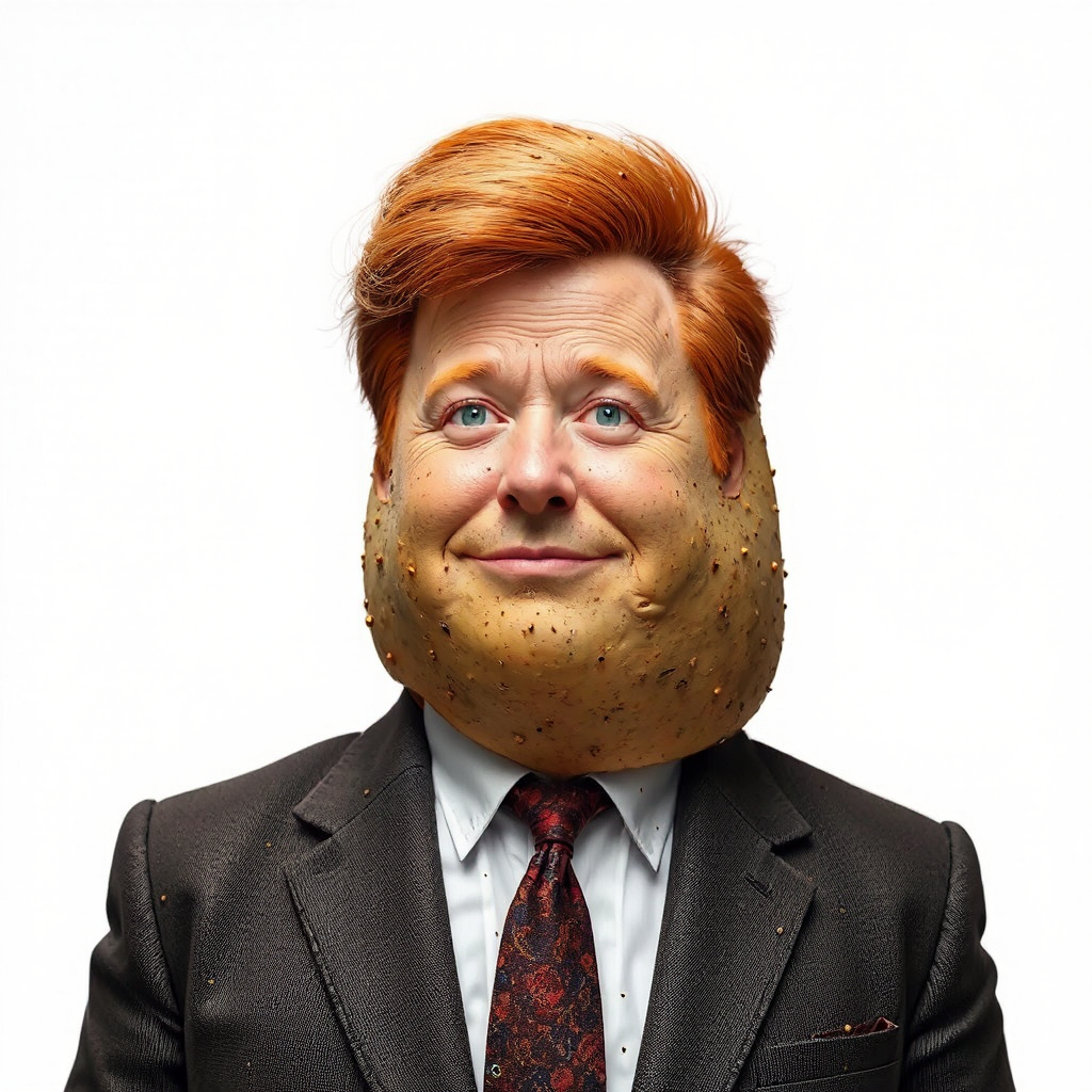 Conan O'Brien under potato