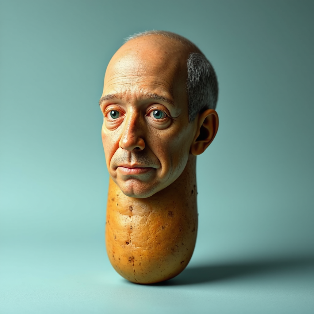 Jeff Bezos's face on