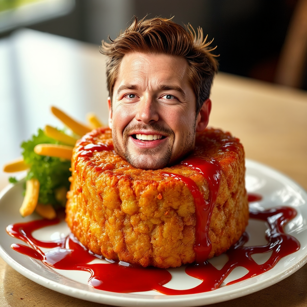 Channing Tatum's face on