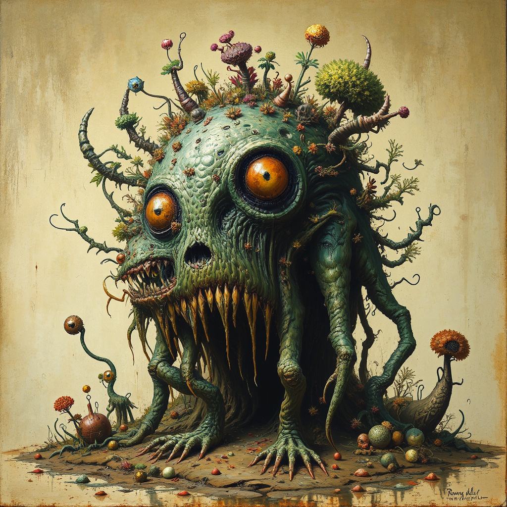 Whimsical earthy alchemical surreal