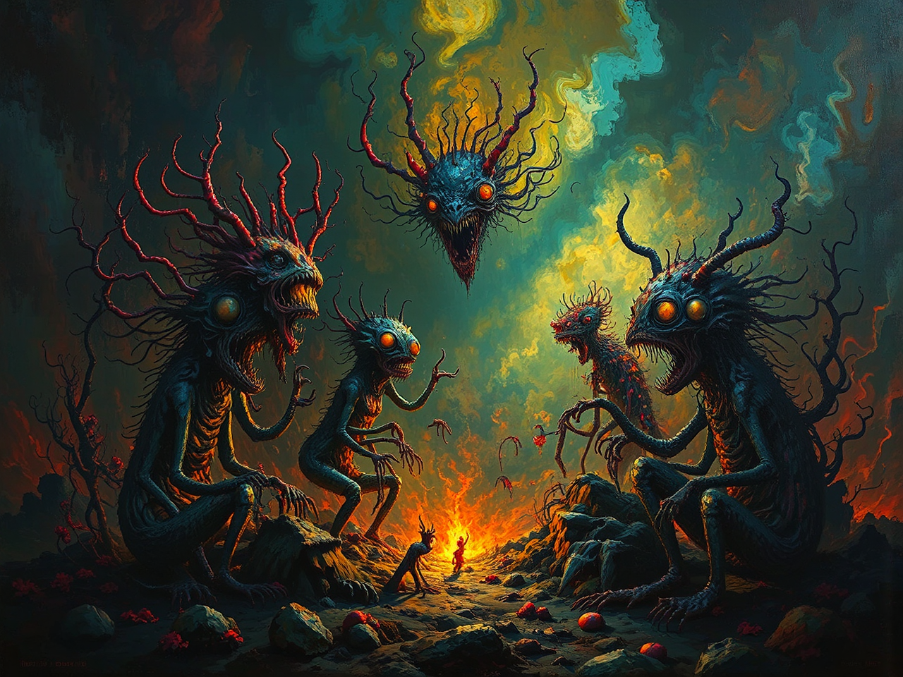 A whimsical creature with