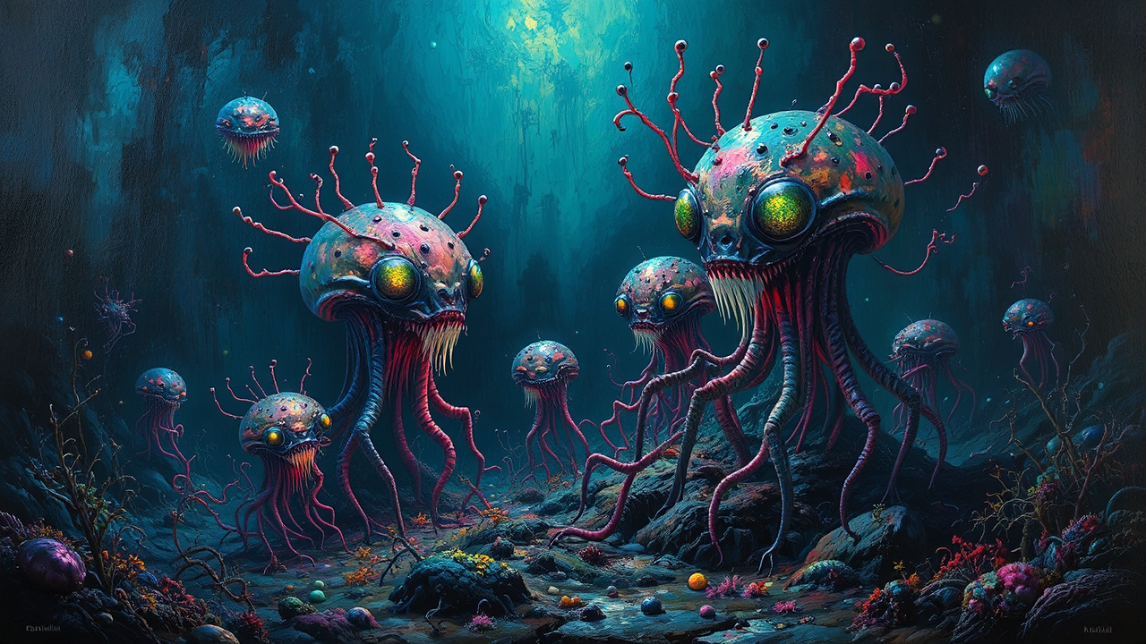Alien plankton in surreal